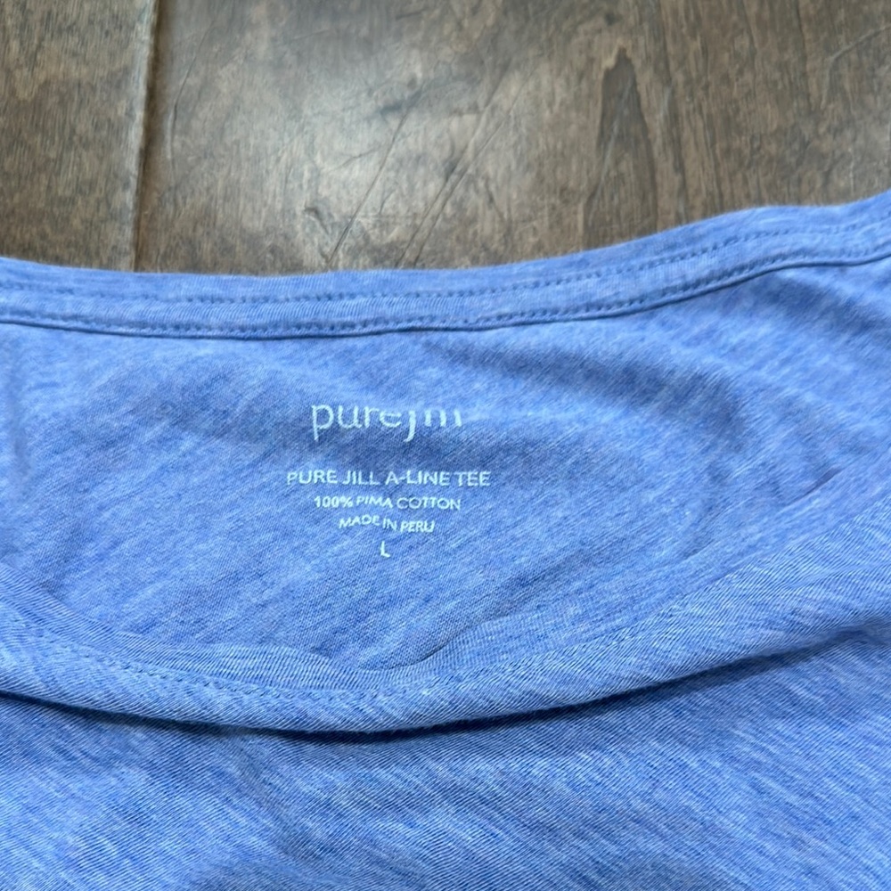 J. Jill Blue Long Sleeve Top - Picture 3 of 6